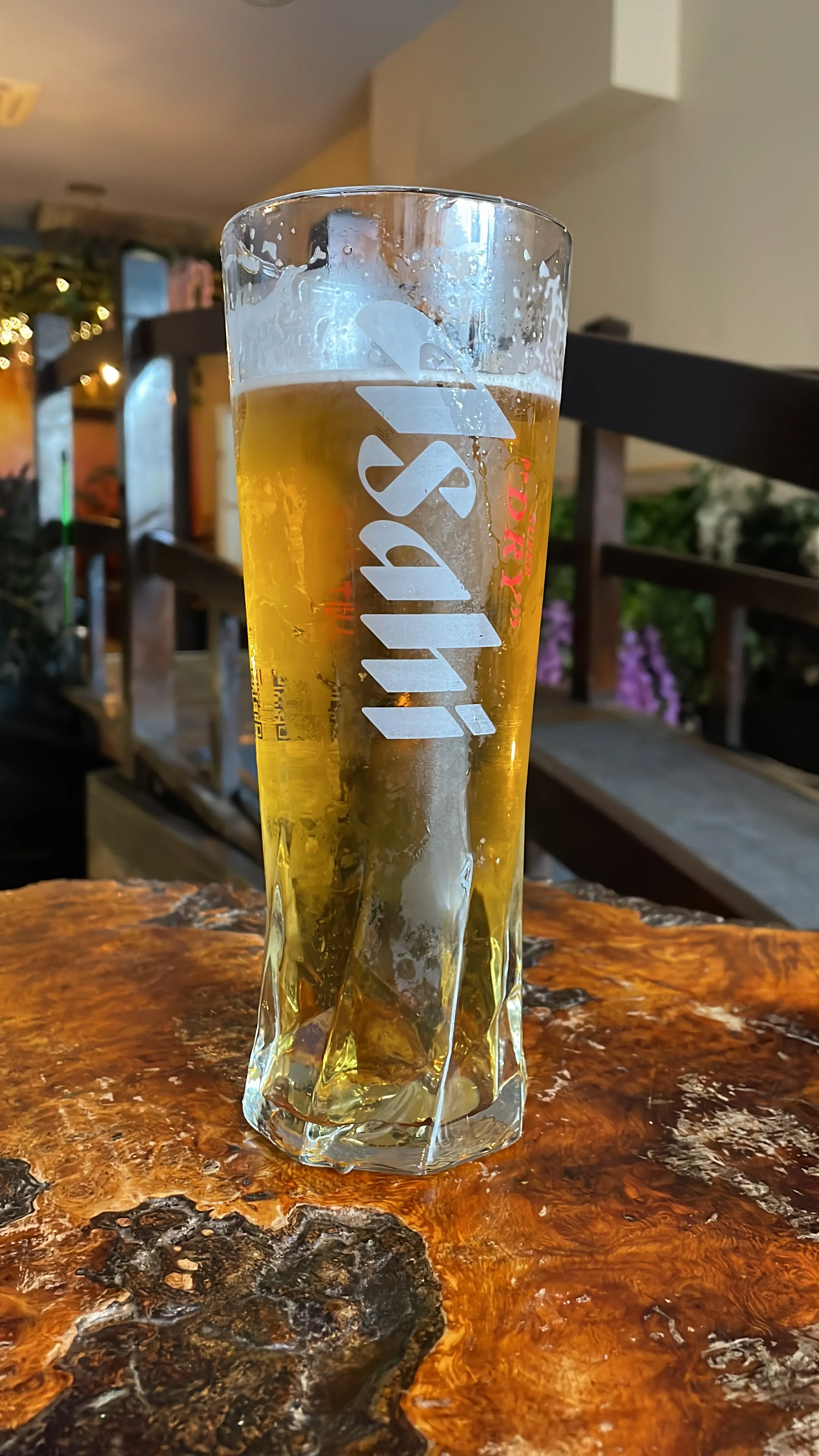 A pint of Asahi served at Little Tokyo's in Leeds